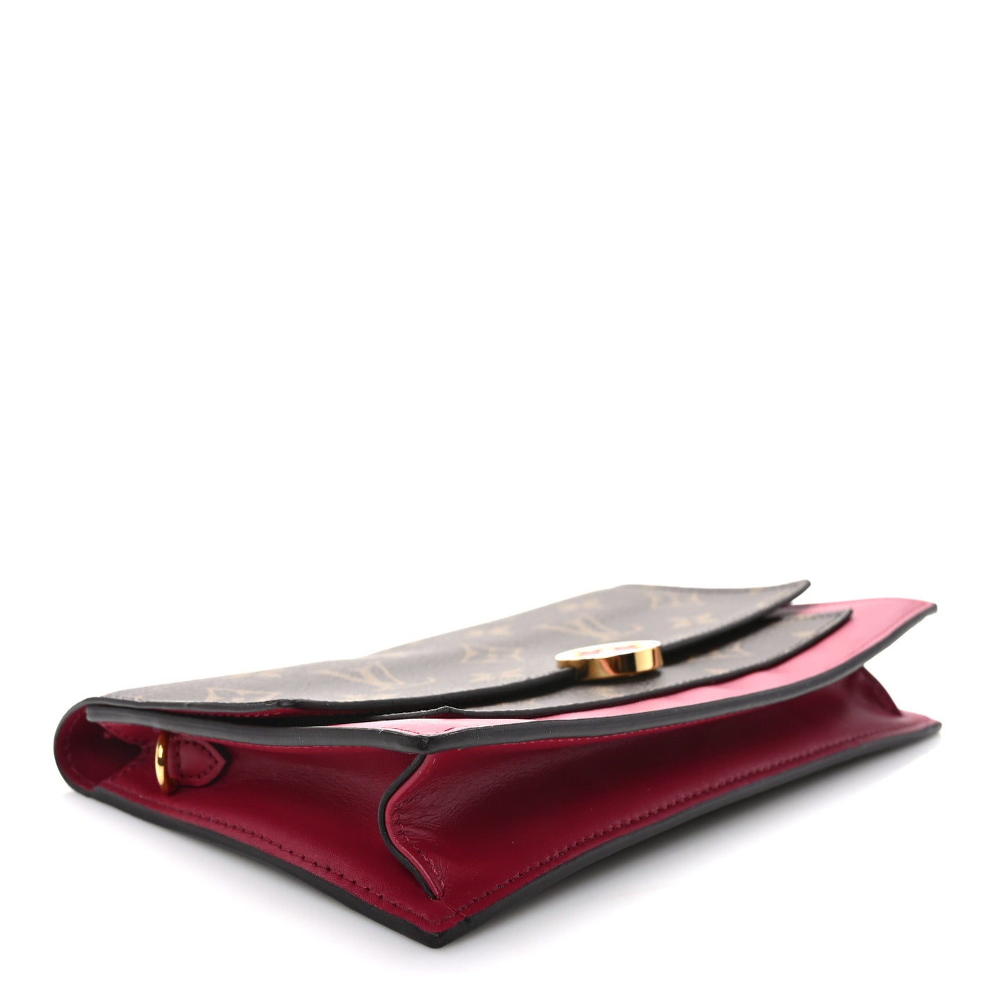 Monogram Flore Chain Wallet Fuchsia