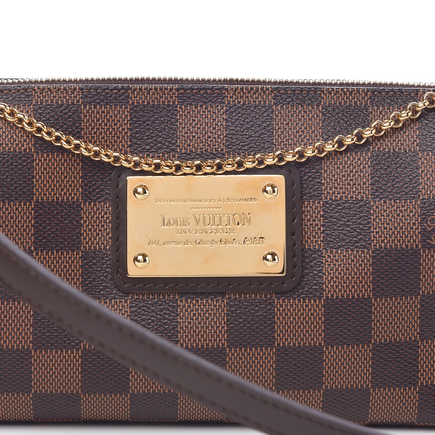Louis Vuitton Damier Ebene Eva Clutch 10 of 10
