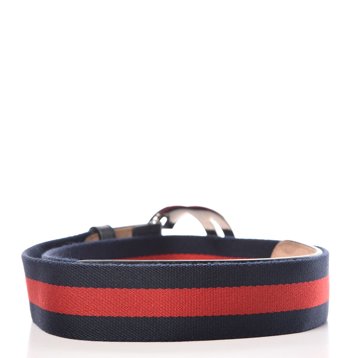 Gucci Canvas Web Interlocking G Belt 85 34 Navy 3 of 6