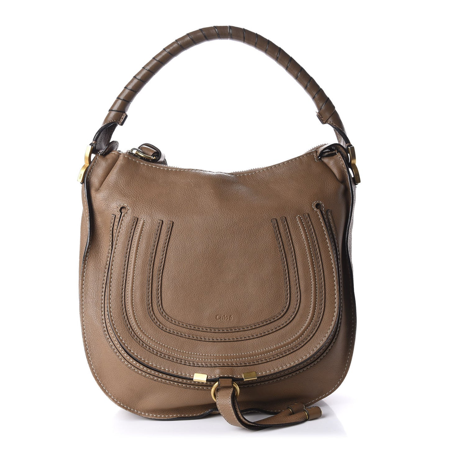 Calfskin Medium Marcie Hobo Nut