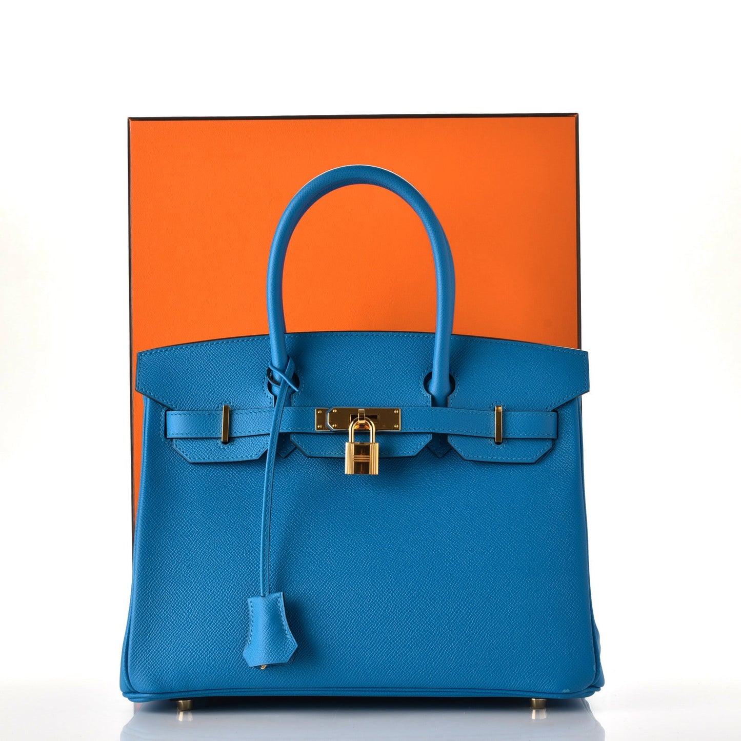 Epsom Birkin 30 Bleu Zanzibar