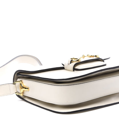 Gucci Azalea Calfskin Horsebit 1955 Shoulder Bag Mystic White 5 of 10