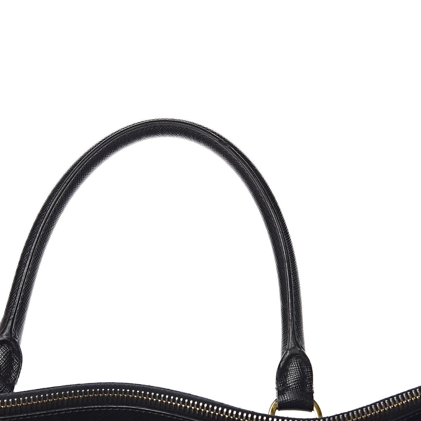 Saffiano Lux Extra Large Galleria Double Zip Tote Black