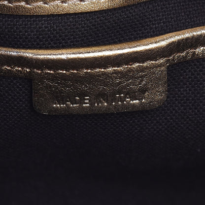 Burberry Haymarket Check Drawstring Claudia Bag Gold 9 of 13