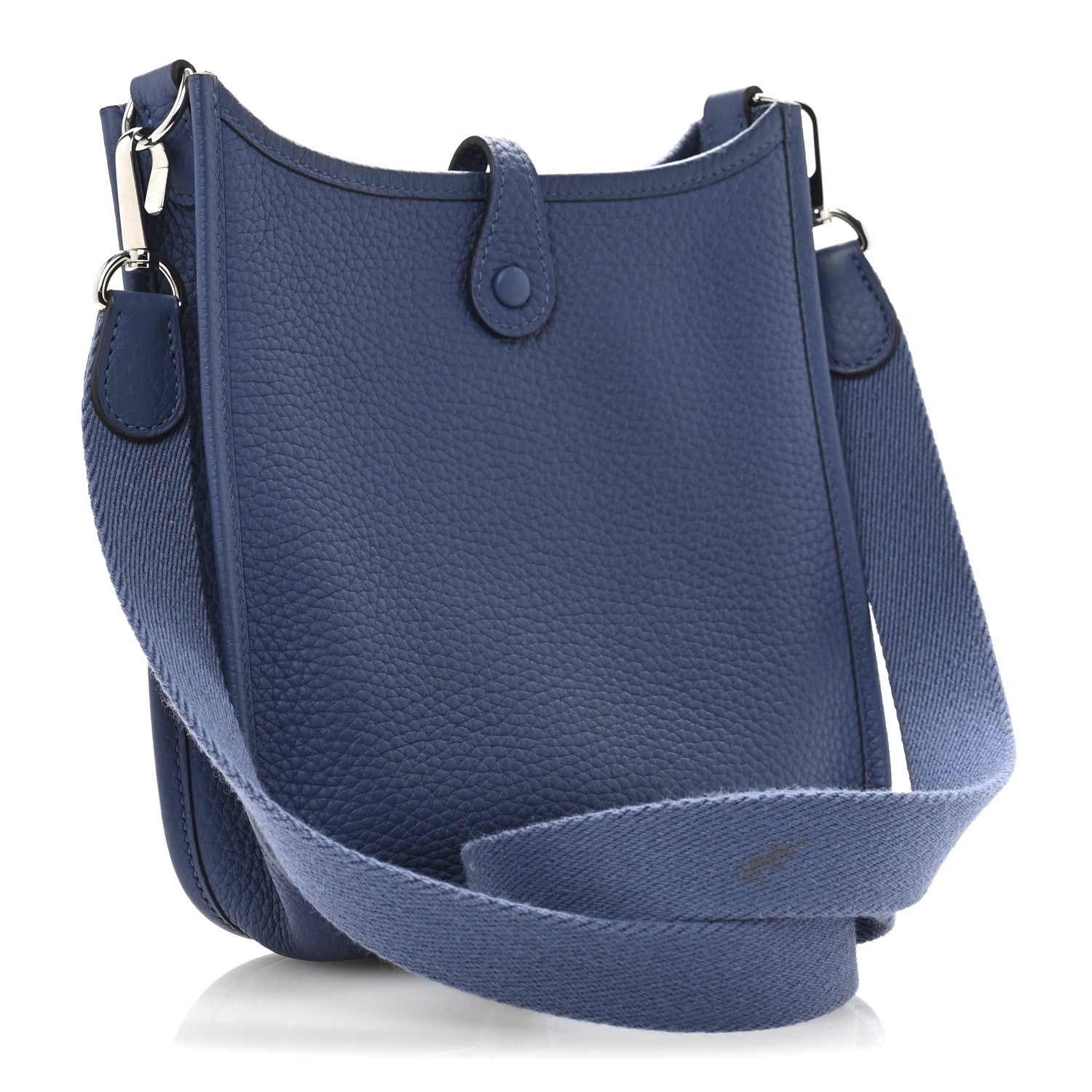 Hermes Taurillon Clemence Evelyne TPM Bleu Brighton 3 of 12