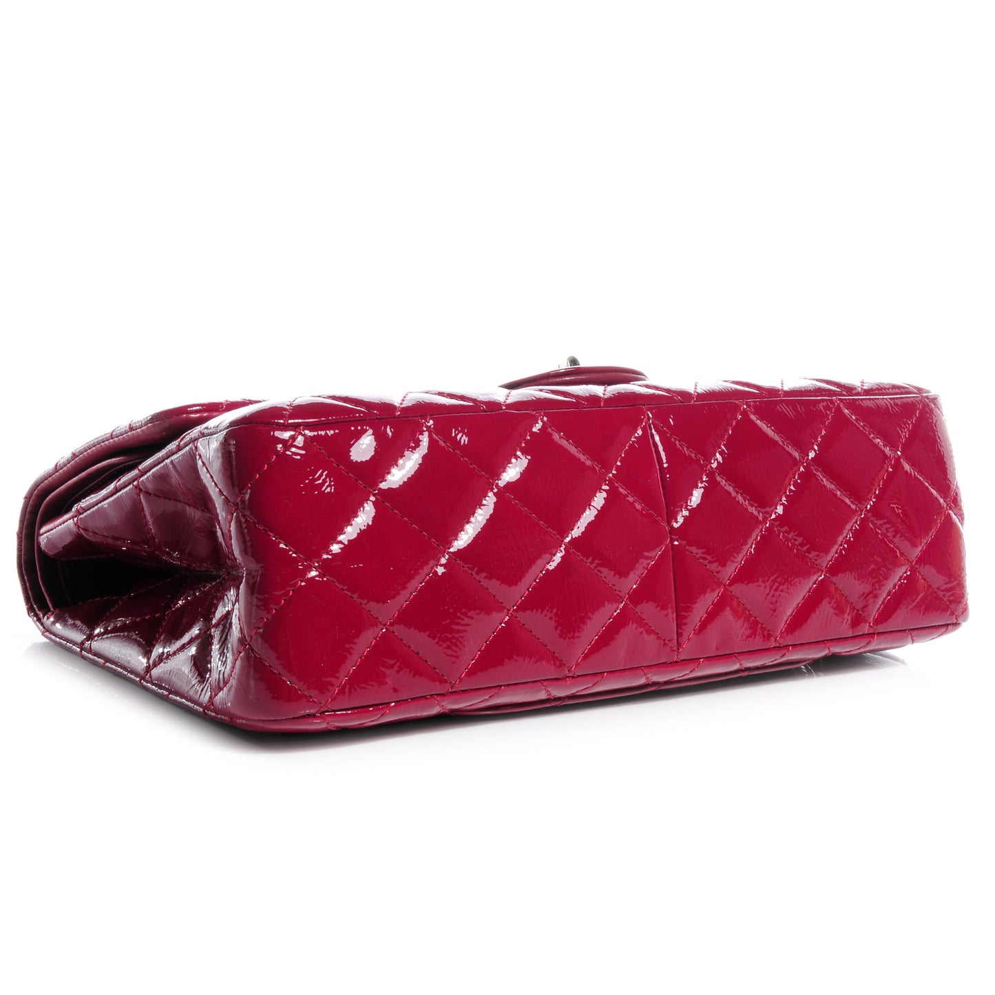 Distressed Patent 2.55 Reissue 227 Flap Raspberry Red