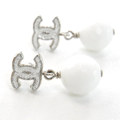 Chanel Snowy Glitter CC Drop Earrings 3 of 4