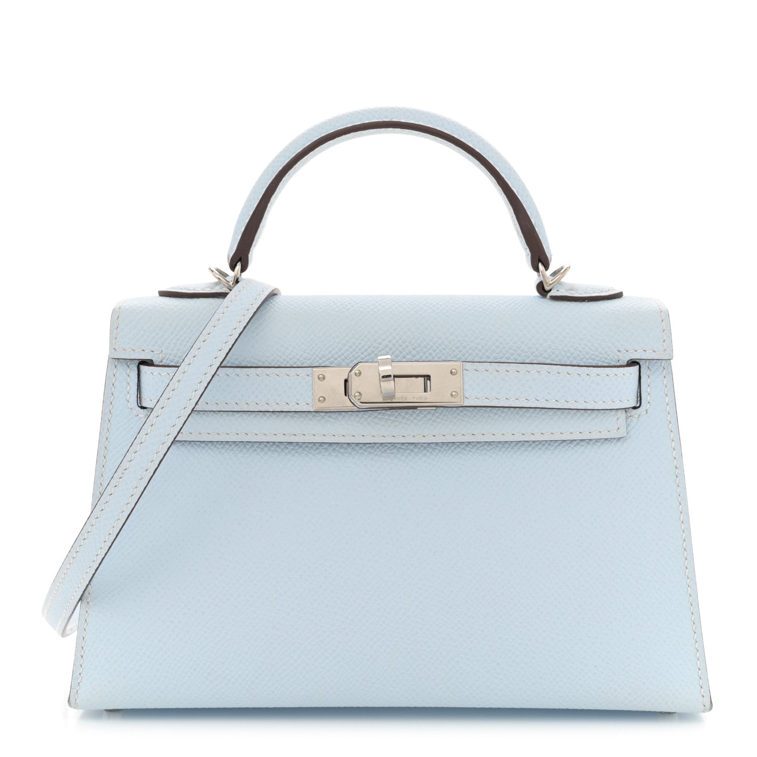 Hermes Epsom Mini Kelly Sellier 20 Bleu Brume 1 of 16