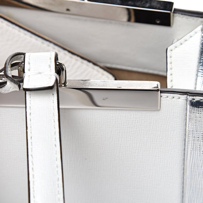 Fendi Vitello Elite Bi-Color Large 3Jours Tote Argento White 14 of 16