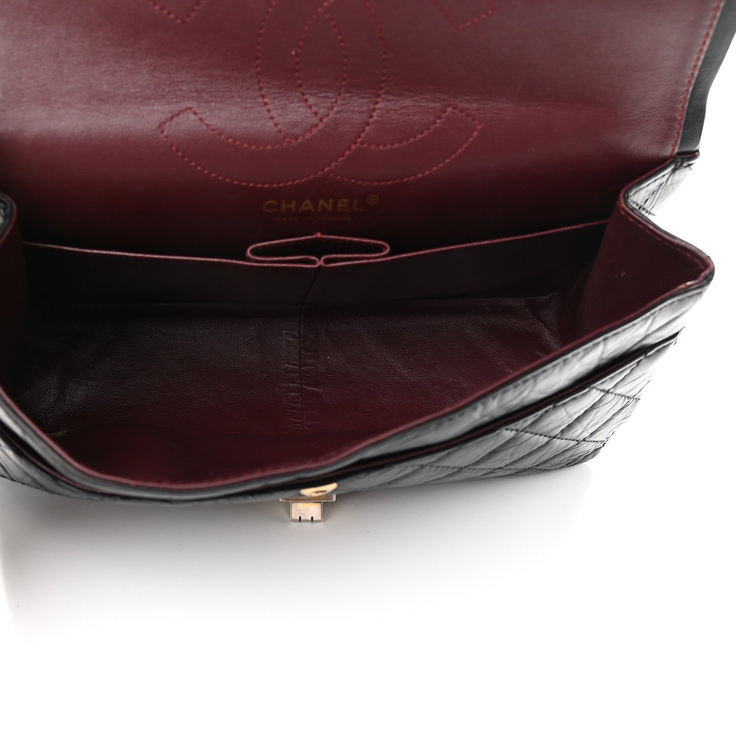 Chanel Aged Calfskin Quilted 2.55 Reissue 226 Flap Black 5 of 10