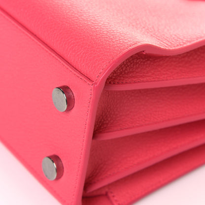 Saint Laurent Grained Calfskin Nano Sac De Jour Coral 11 of 14