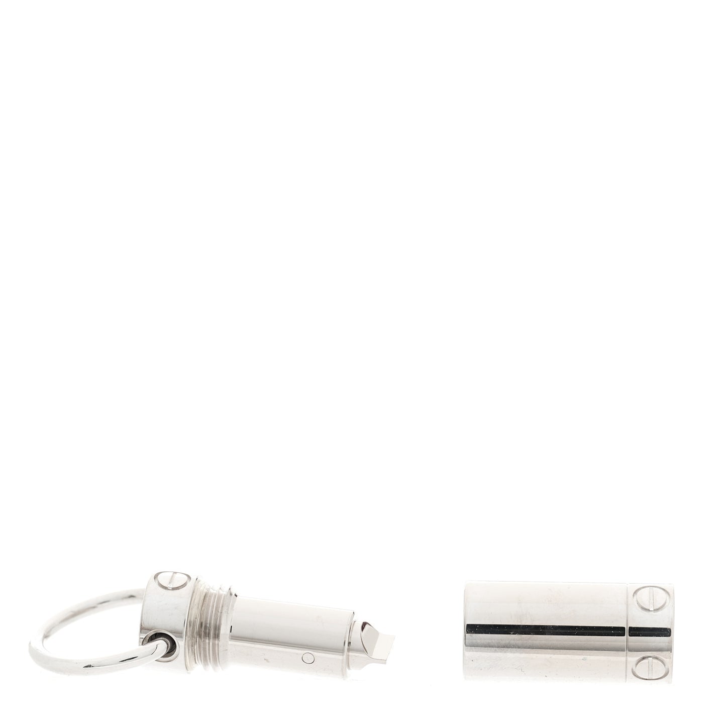 18K White Gold Screwdriver Pendant