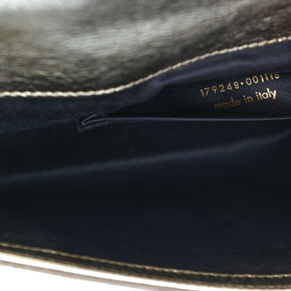 Saint Laurent Metallic Textured Calfskin Monogram Small Belle De Jour Clutch Gold 6 of 7