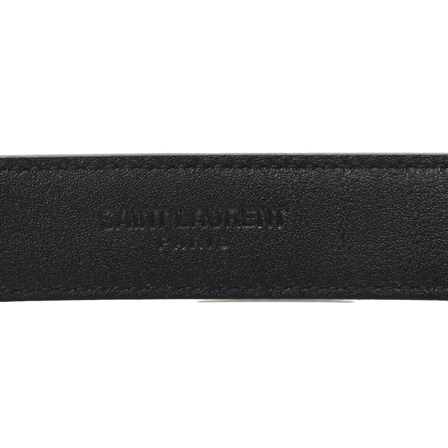 Smooth Calfskin Monogram Square Buckle Belt 90 36 Black