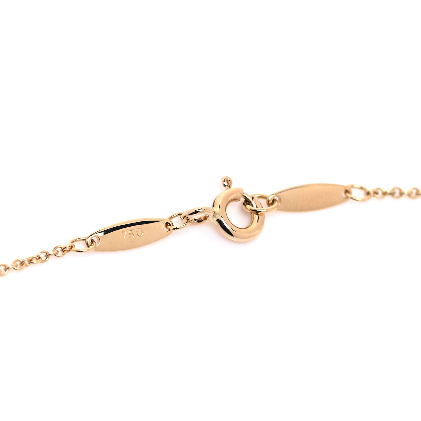 18K Yellow Gold Diamond .14ct Elsa Peretti Diamonds by the Yard Pendant Necklace