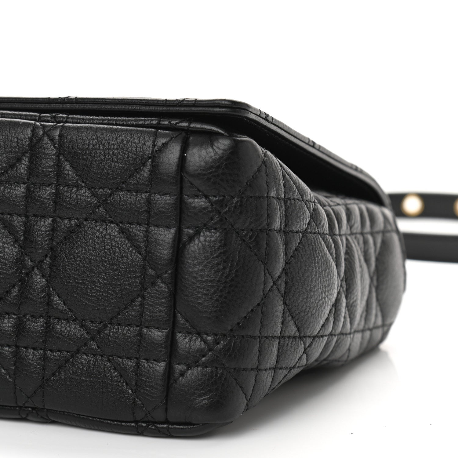 Christian Dior Calfskin Cannage Medium Caro Bag Black 10 of 10