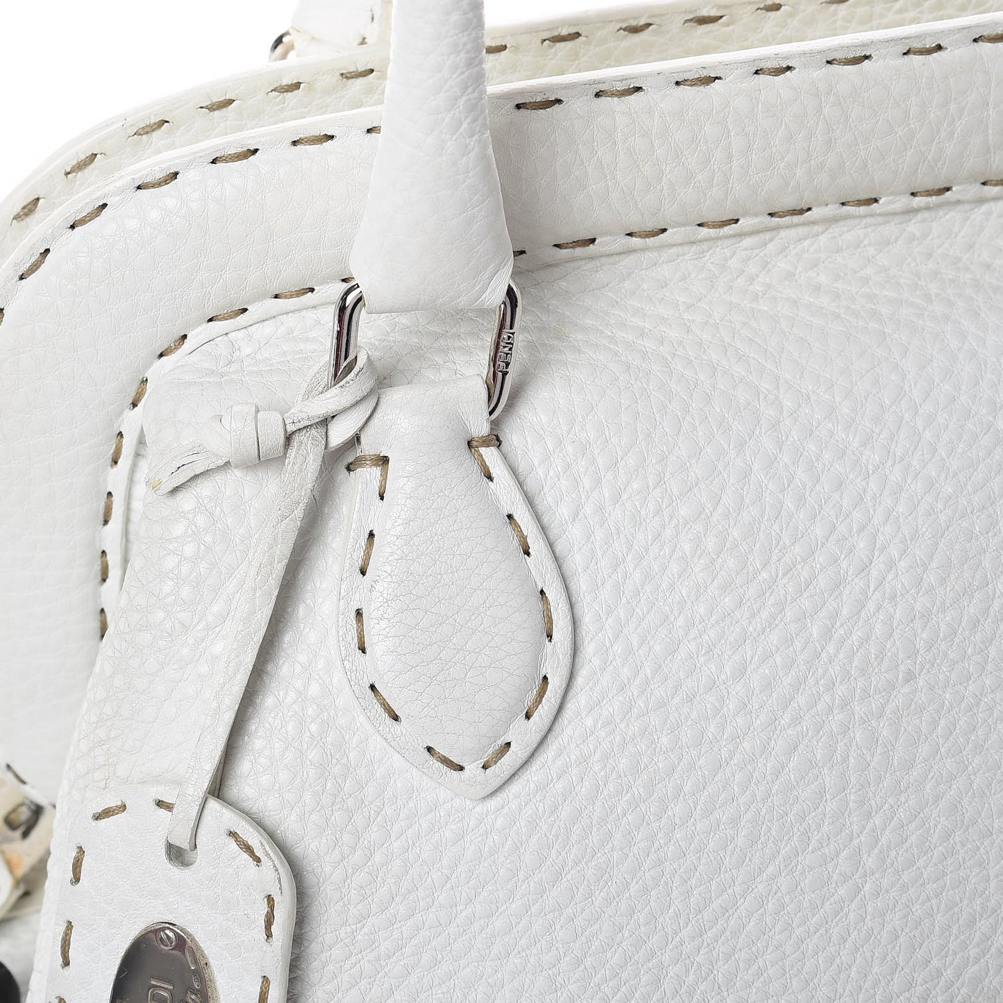 Calfskin Romano Selleria Adele 1328 Bag White
