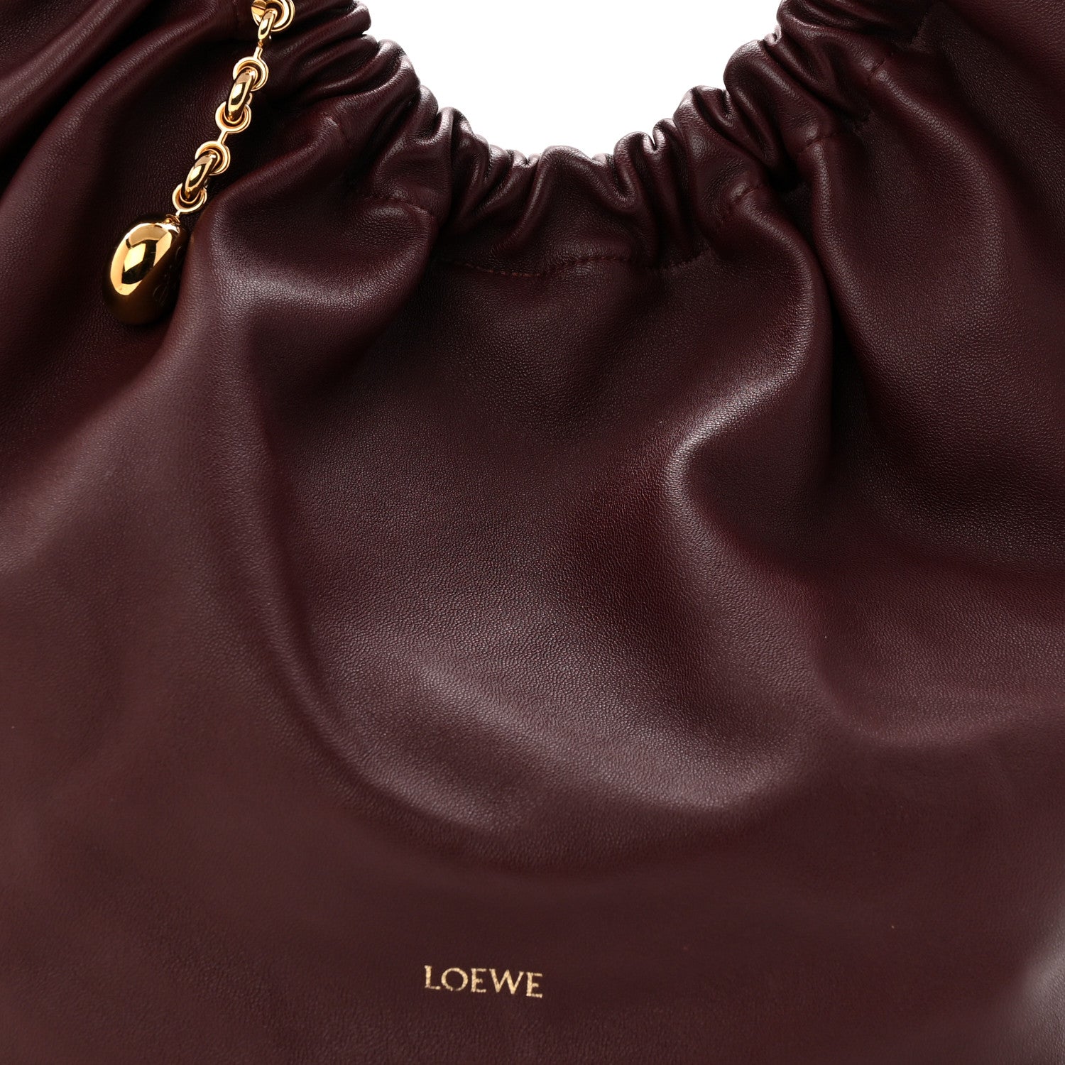 Loewe Buttery Nappa Lambskin Medium Squeeze Bag Dark Burgundy 6 of 8