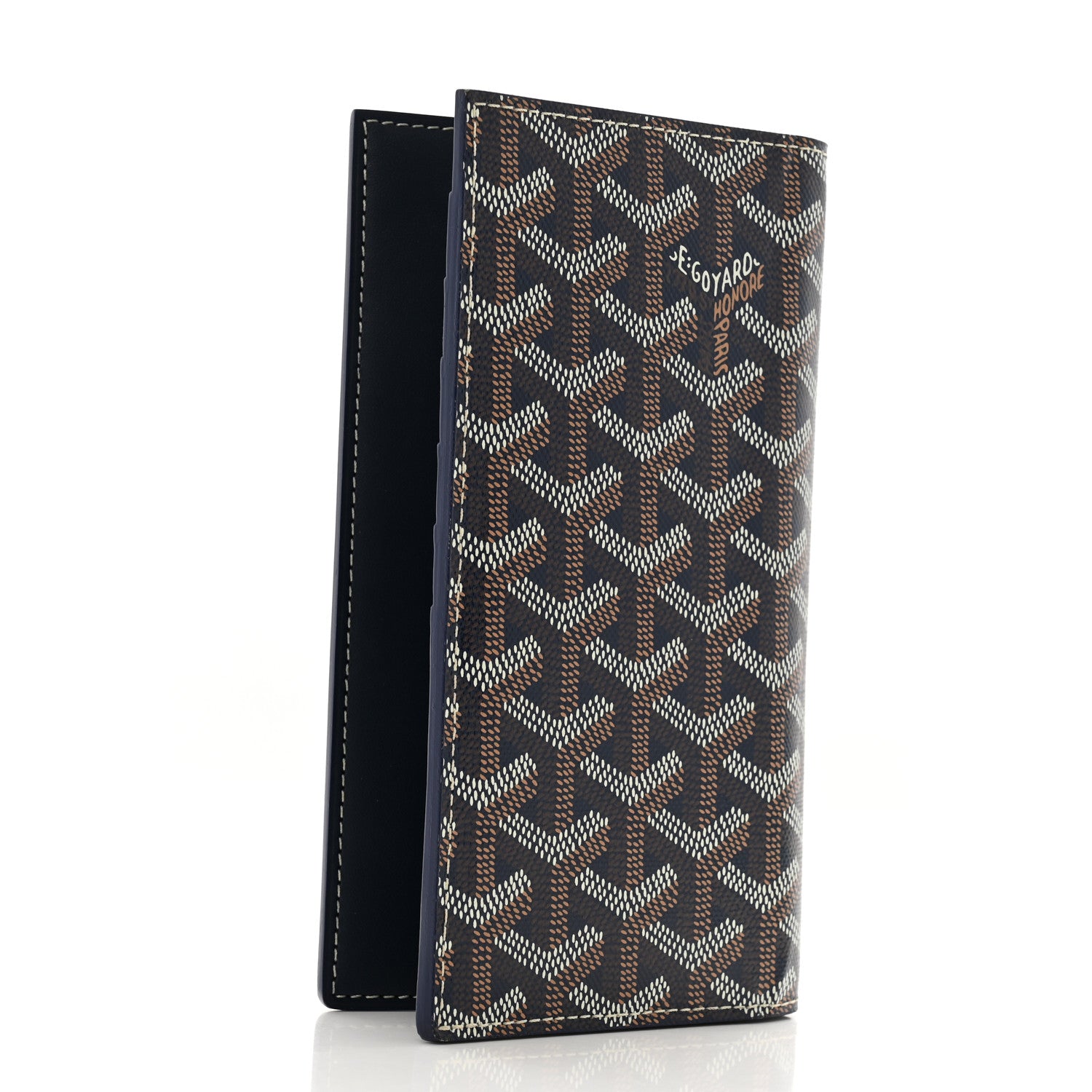Goyard Goyardine Long Bi-Fold Wallet Navy 3 of 8