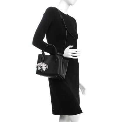 Christian Dior Grained Calfskin Small Blossom Tote Black 2 of 12