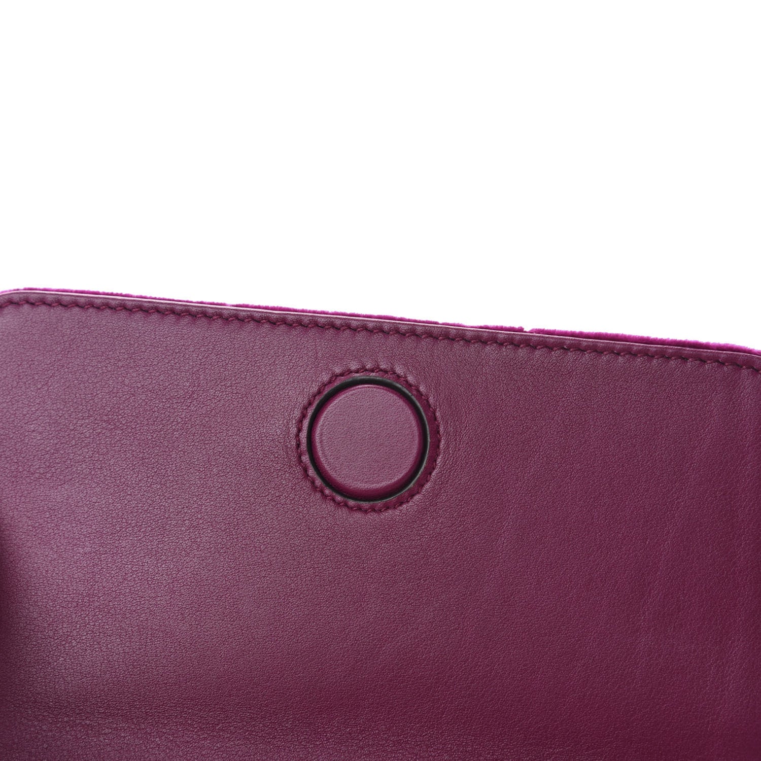 Gucci Velvet Matelasse GG Marmont Mini Bag Fuchsia Violet Cyclamen 9 of 11