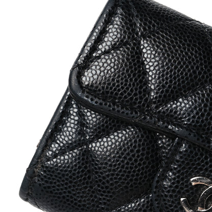 Chanel Caviar Quilted Classic 4 Key Holder Wallet Black 15 of 16