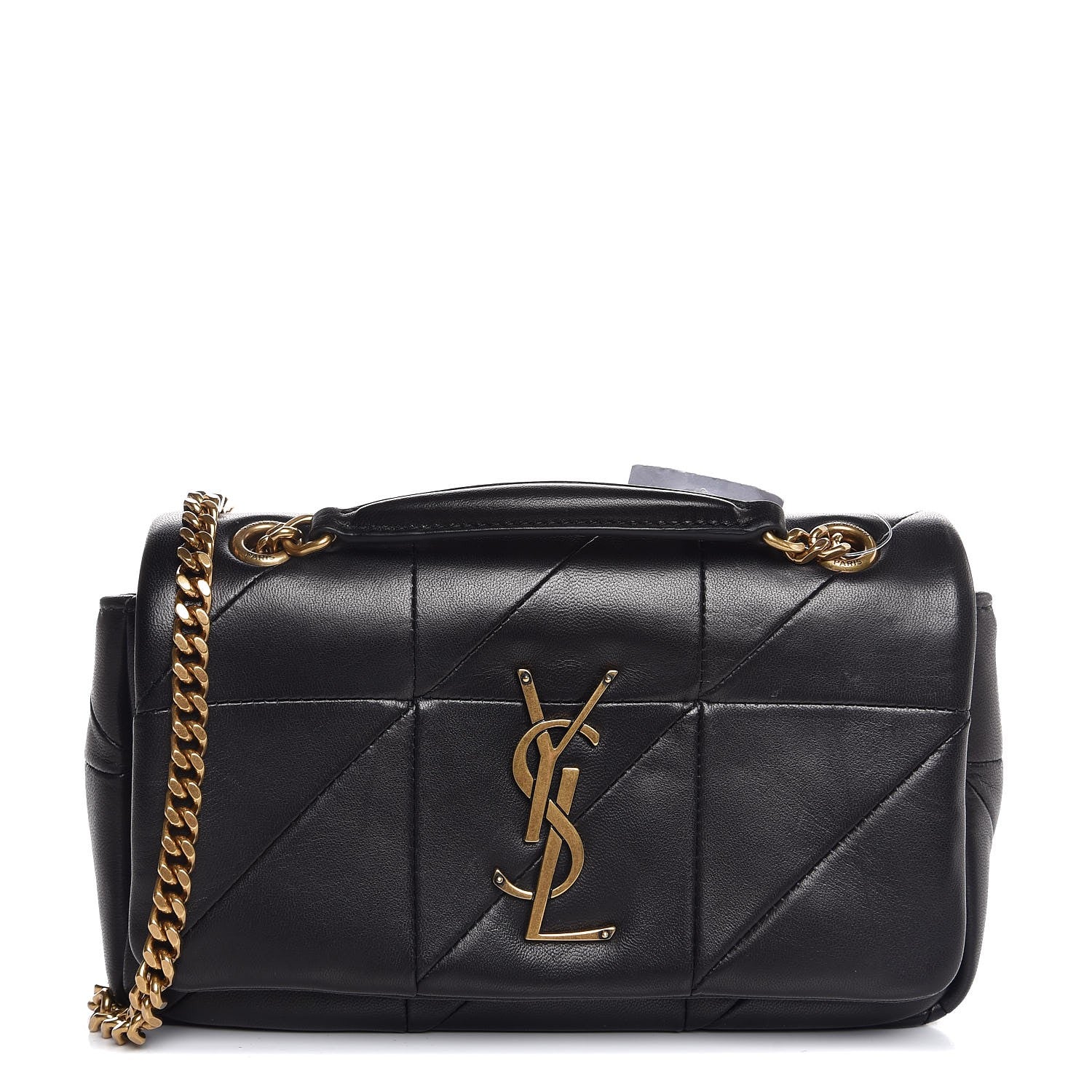 Saint Laurent Lambskin Patchwork Monogram Small Jamie Black 1 of 8