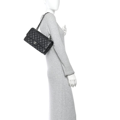 Chanel Caviar Quilted Medium Double Flap Black 2 of 13