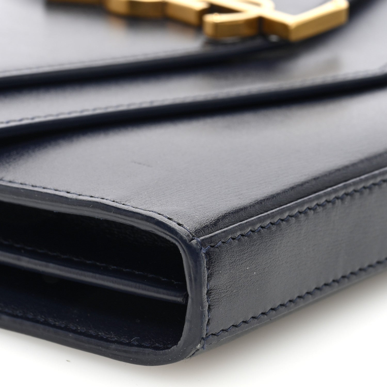 Saint Laurent Smooth Calfskin Monogram Sulpice Chain Wallet Black 8 of 9