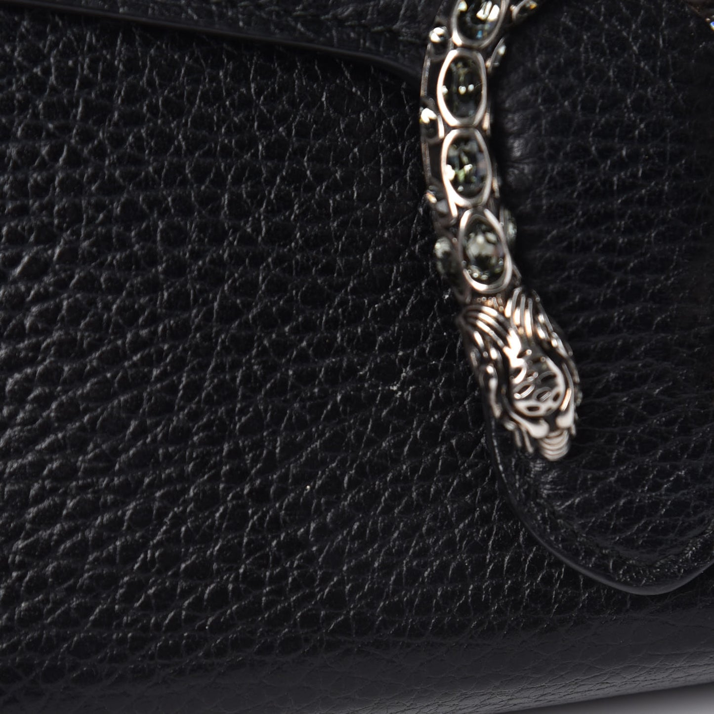 Calfskin Mini Dionysus Chain Wallet Black