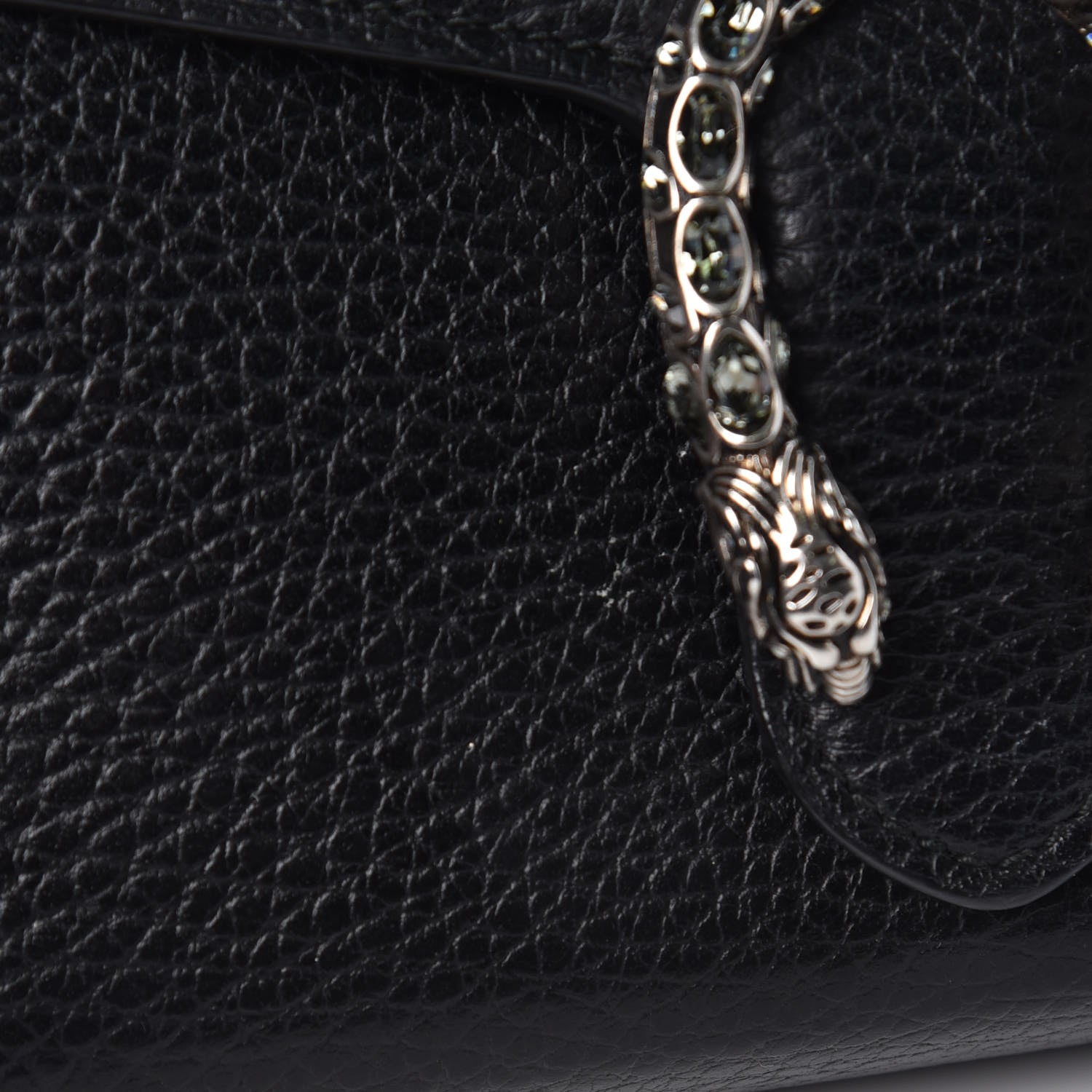 Gucci Calfskin Mini Dionysus Chain Wallet Black 8 of 10