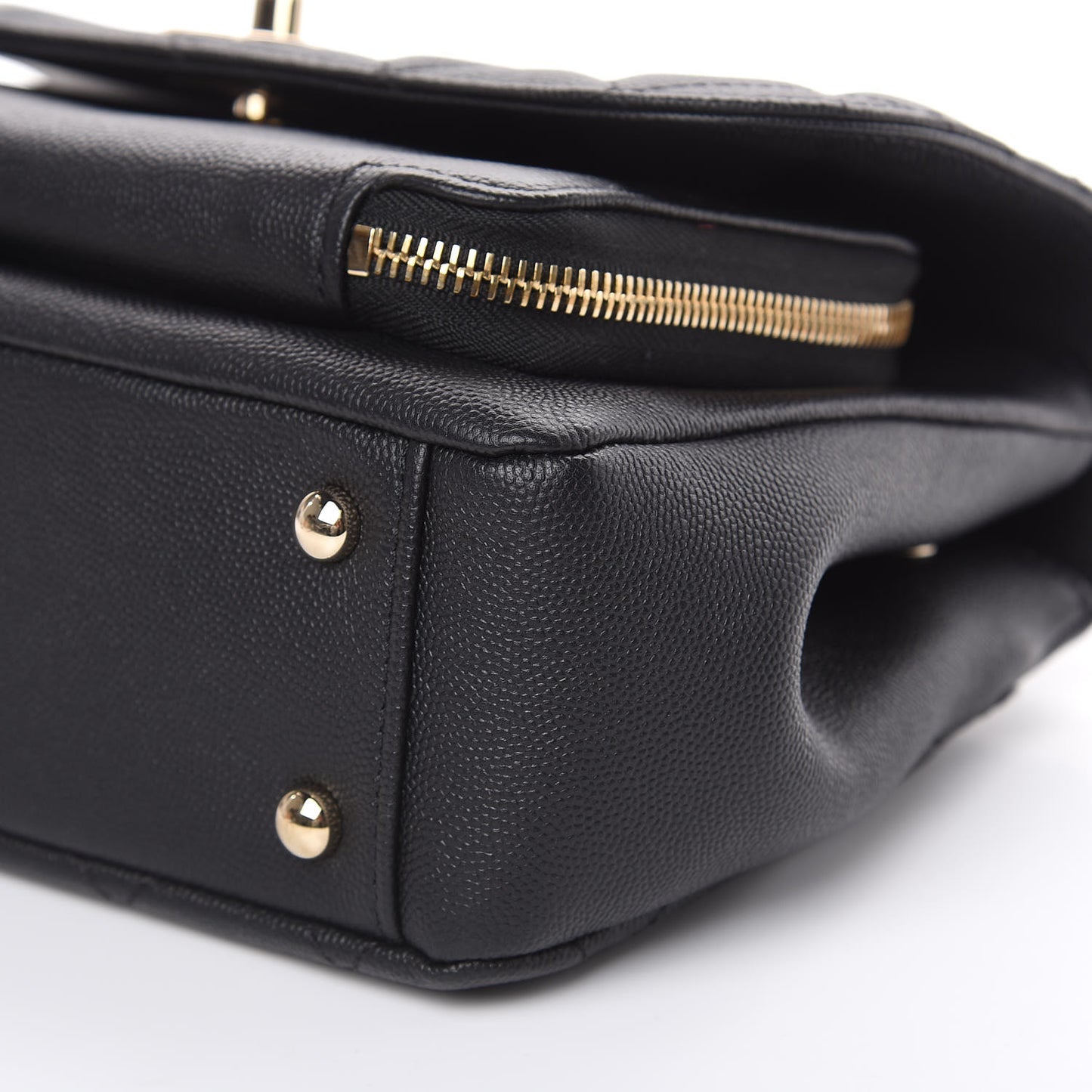 Caviar Quilted Small Business Affinity Flap Black