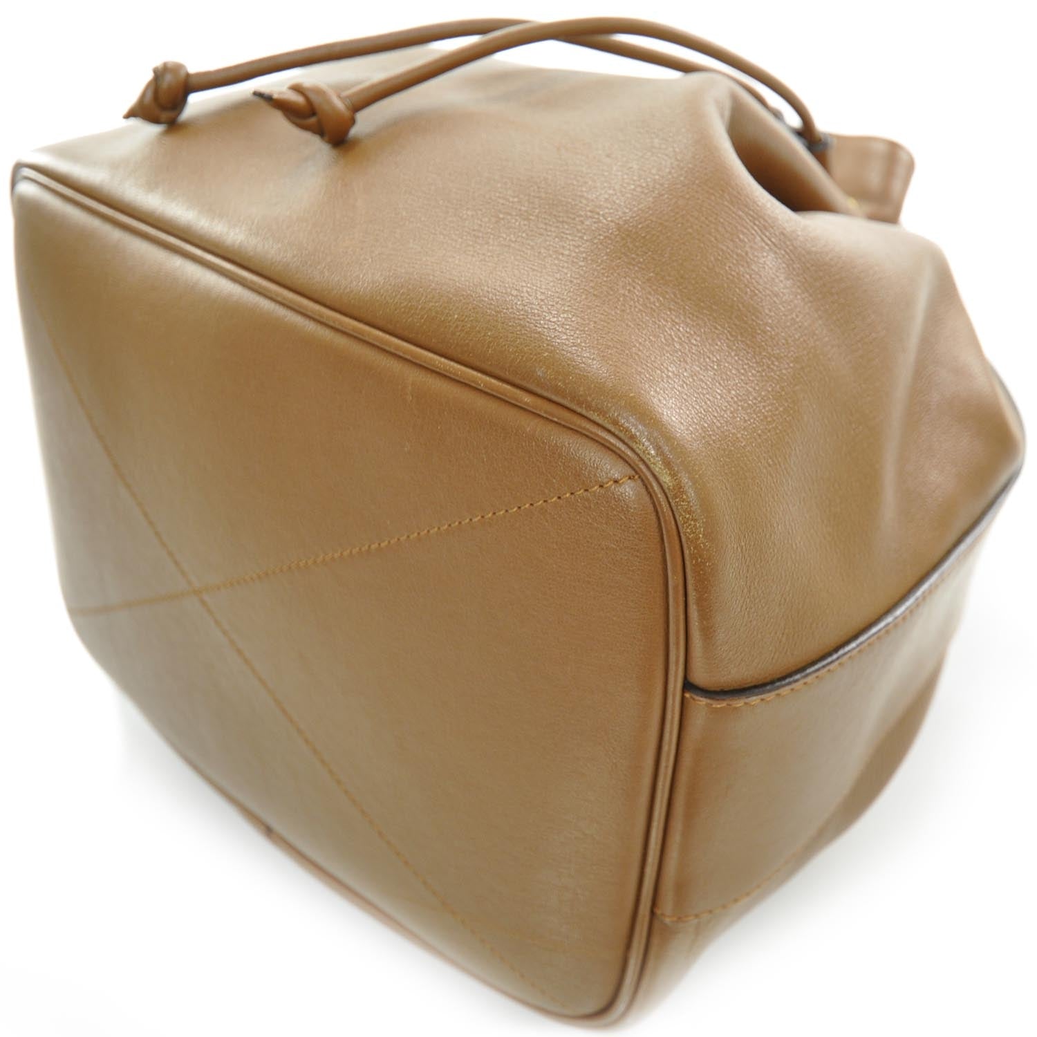 Chloe Leather Aurore Bucket Bag Beige 5 of 12