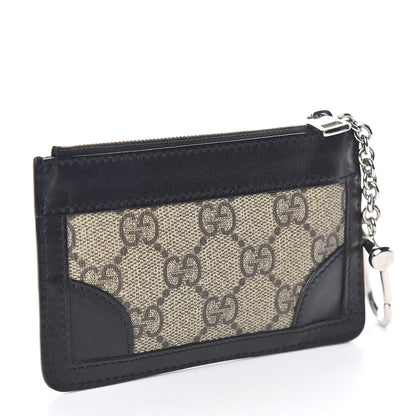 Gucci GG Supreme Monogram Web Key Case Black 3 of 7