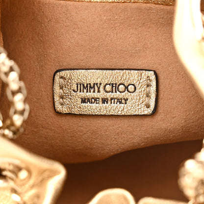 Jimmy Choo Metallic Lambskin Micro Bon Bon Bag Gold 6 of 10