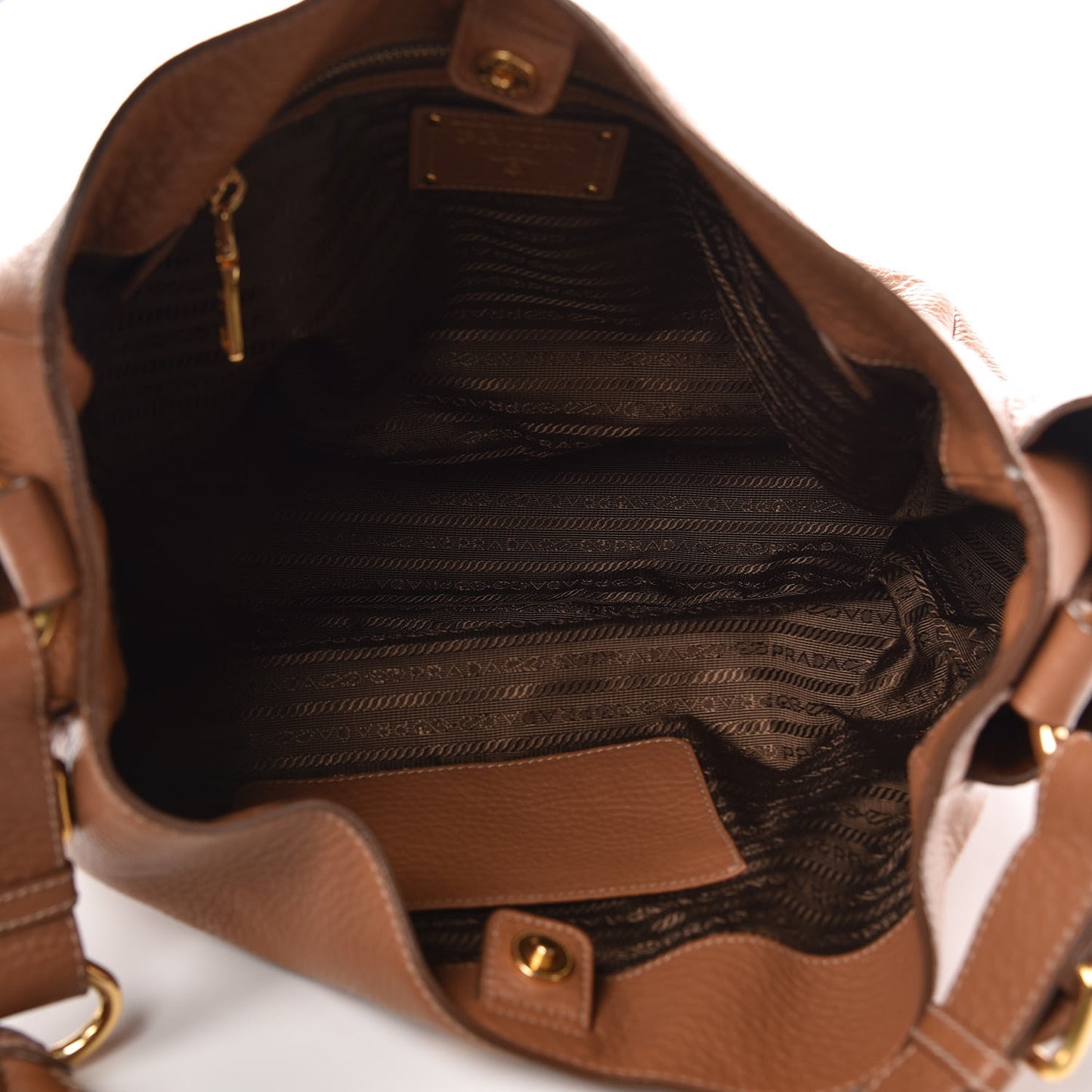 Vitello Daino Side Pocket Hobo Cuoio