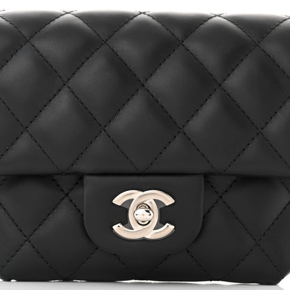 Chanel Calfskin Quilted CC Uniform Flap Belt Bag Black 9 of 11