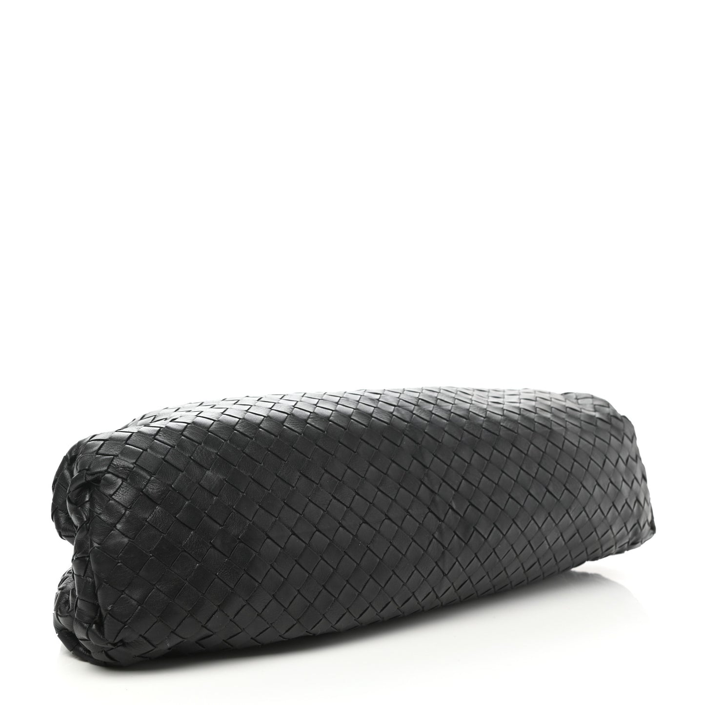 Nappa Maxi Intreccio The Pouch Oversized Clutch Black