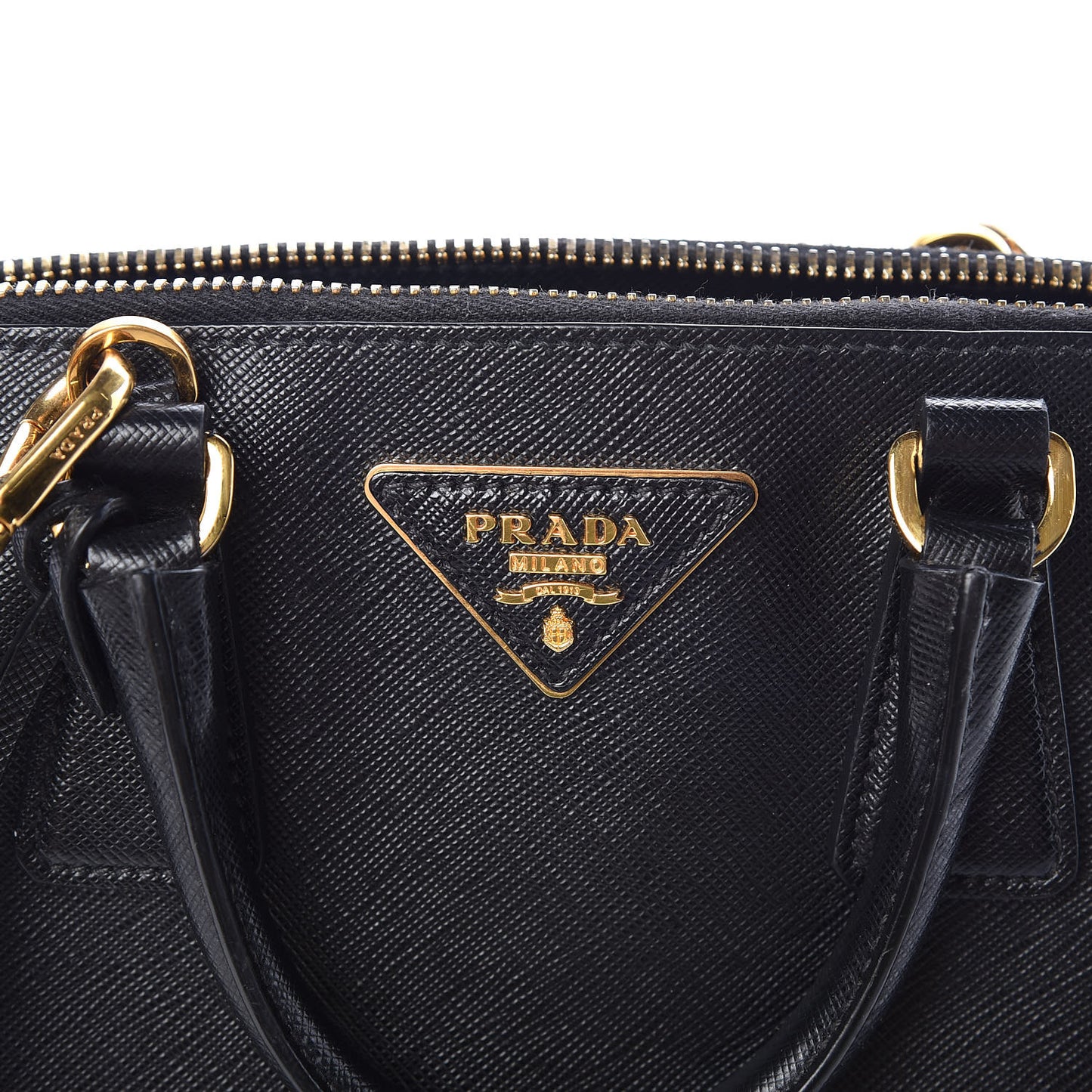 Saffiano Lux Small Promenade Tote Black