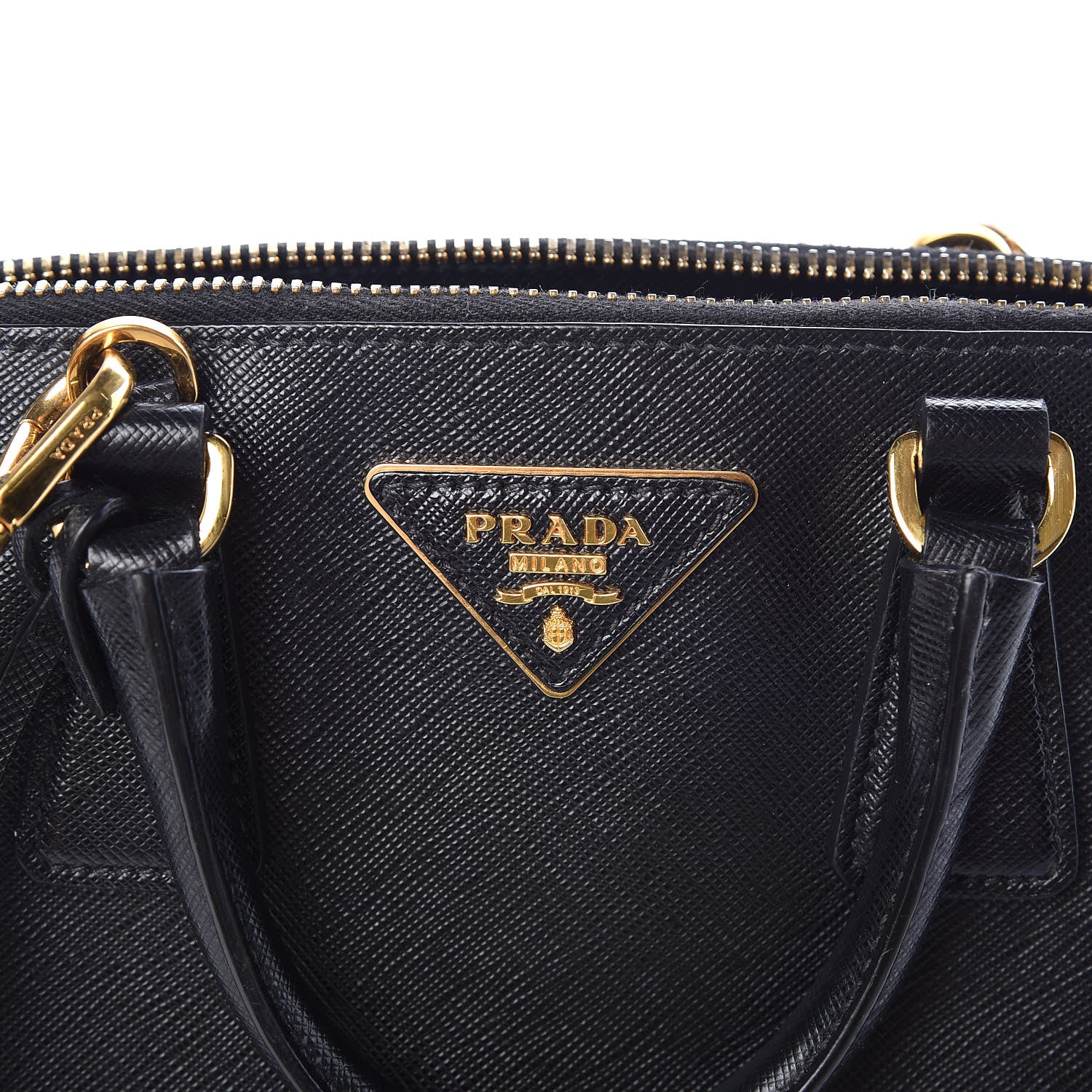 Prada Saffiano Lux Small Promenade Tote Black 12 of 14