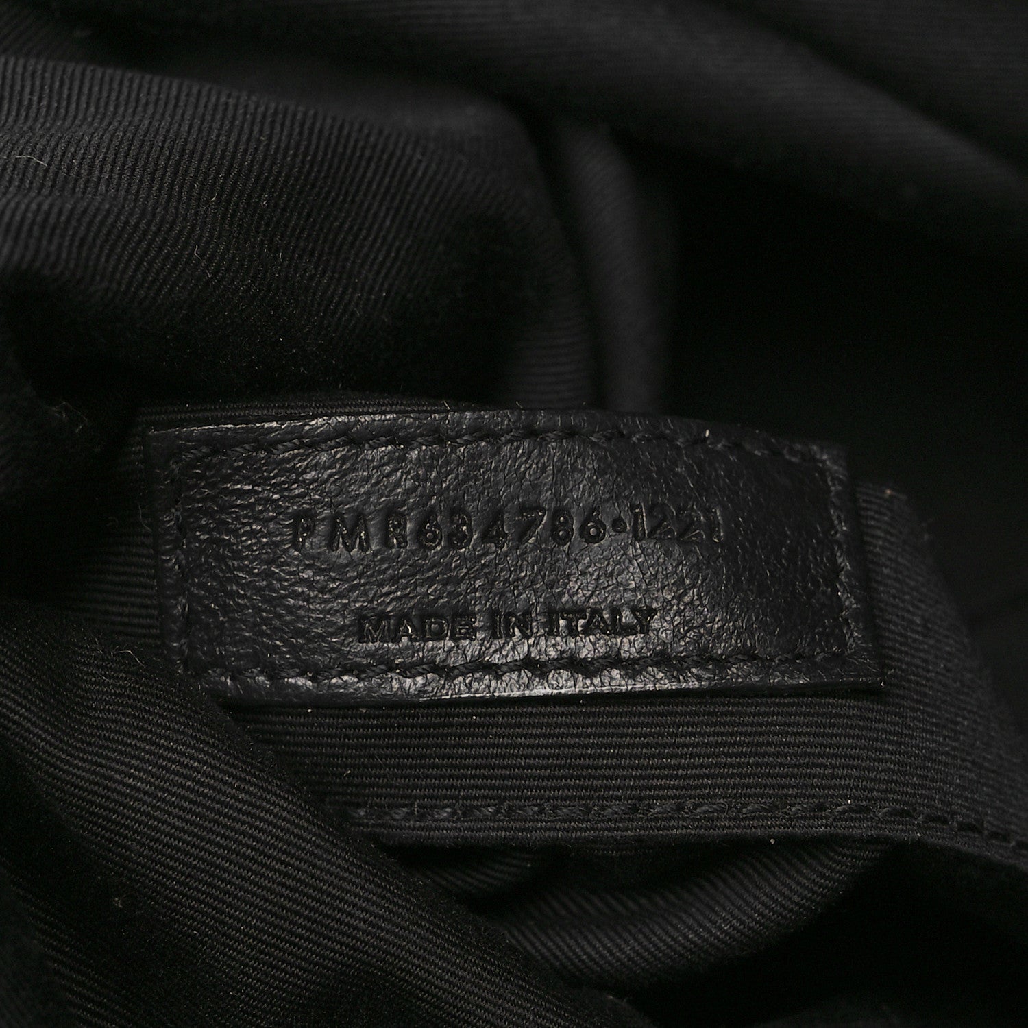 Saint Laurent Canvas Calfskin Tag Hobo White Black 6 of 6