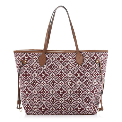 Louis Vuitton Jacquard Since 1854 Neverfull MM Bordeaux 3 of 14