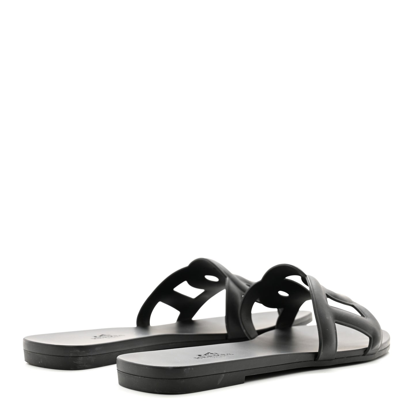 Rubber Aloha Sandals 38 Black