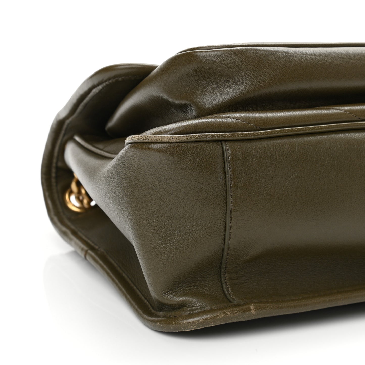 Lambskin Matelasse Monogram Medium Niki Chain Satchel Seaweed