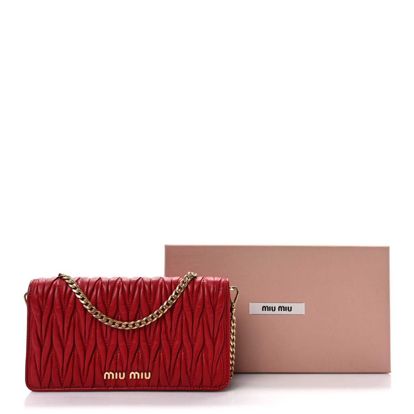 Nappa Matelasse Wallet On Chain Fuoco