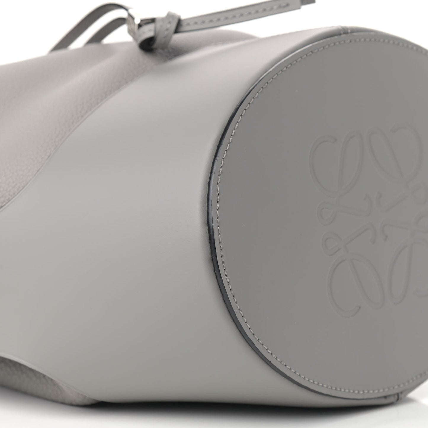 Calfskin Medium Balloon Bucket Bag Smoke