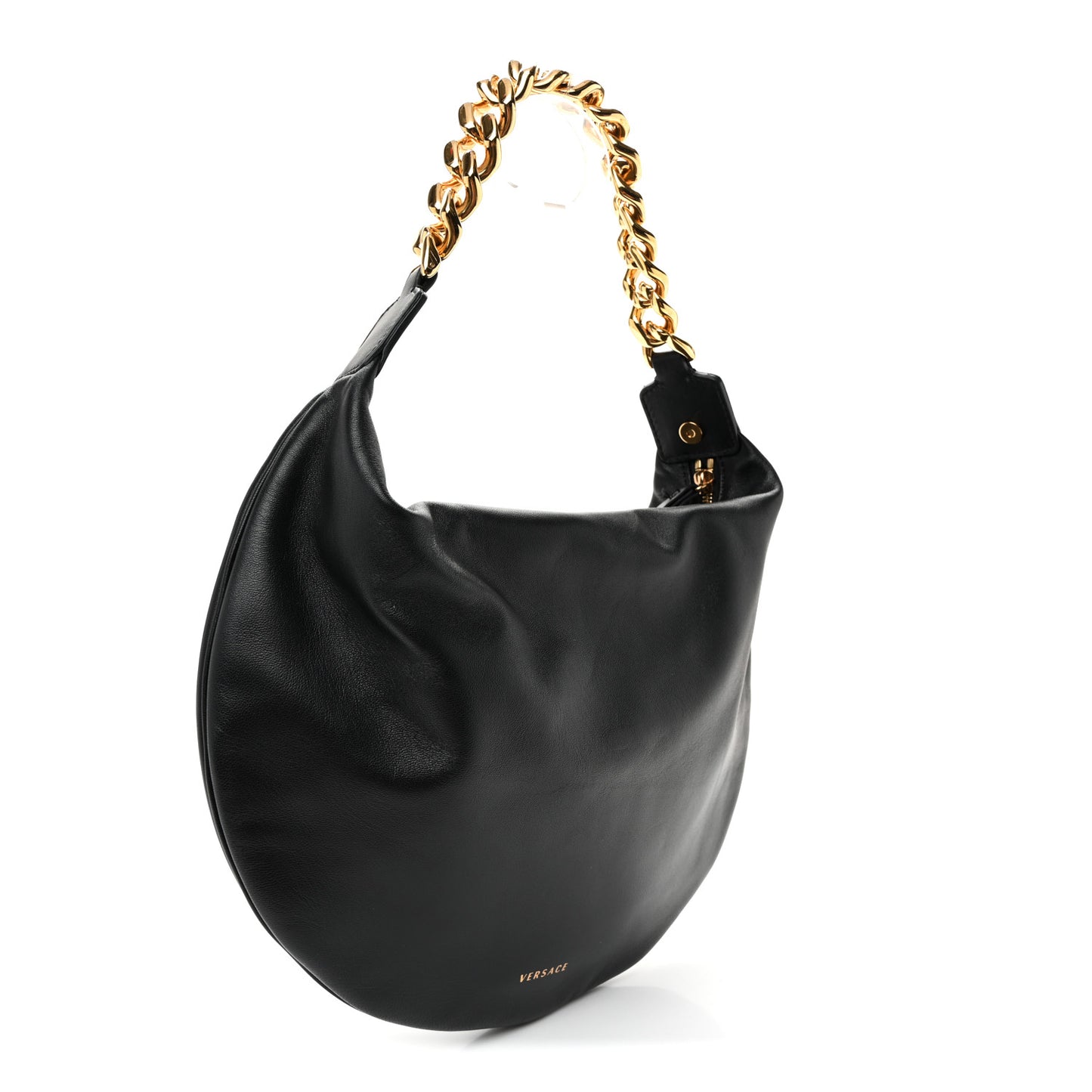 Calfskin La Medusa Chain Hobo Black