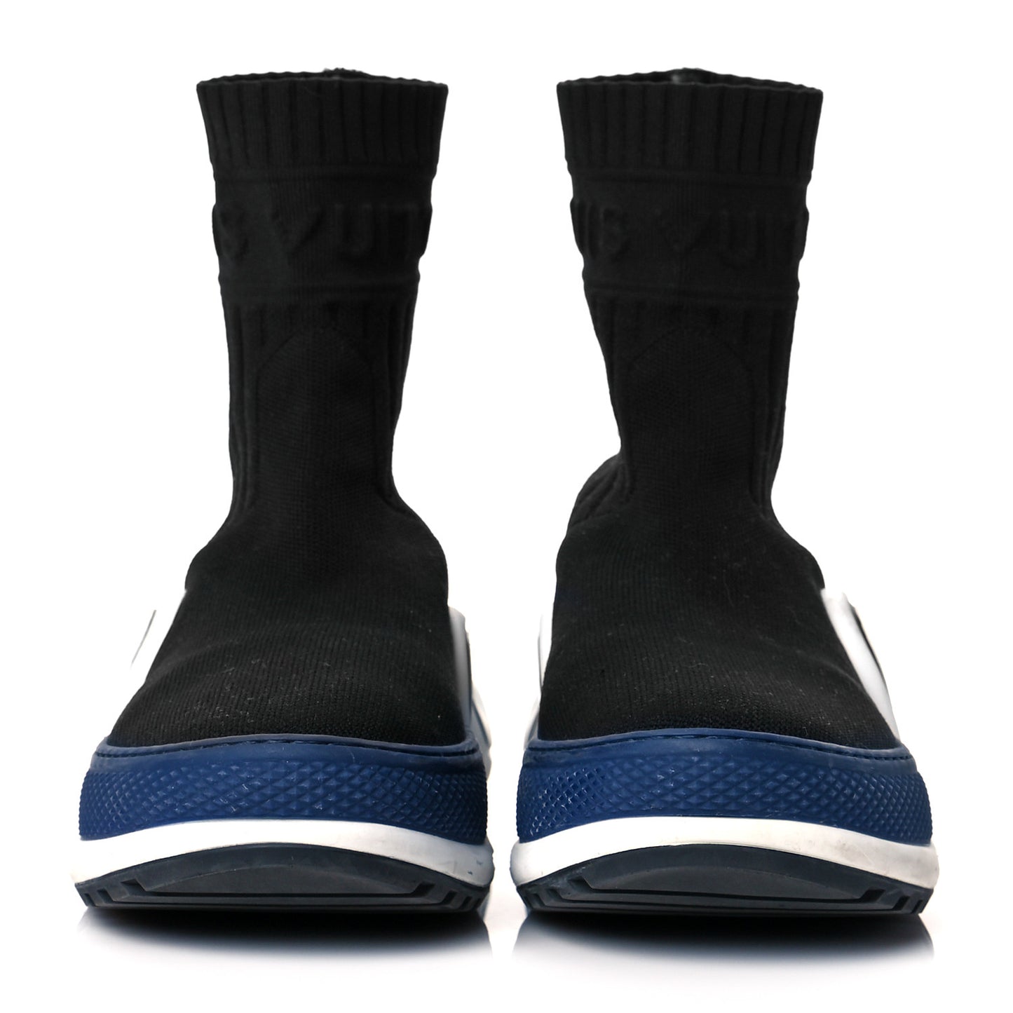 Stretch Textile LV Archlight Sneaker Boots 36 Black Blue