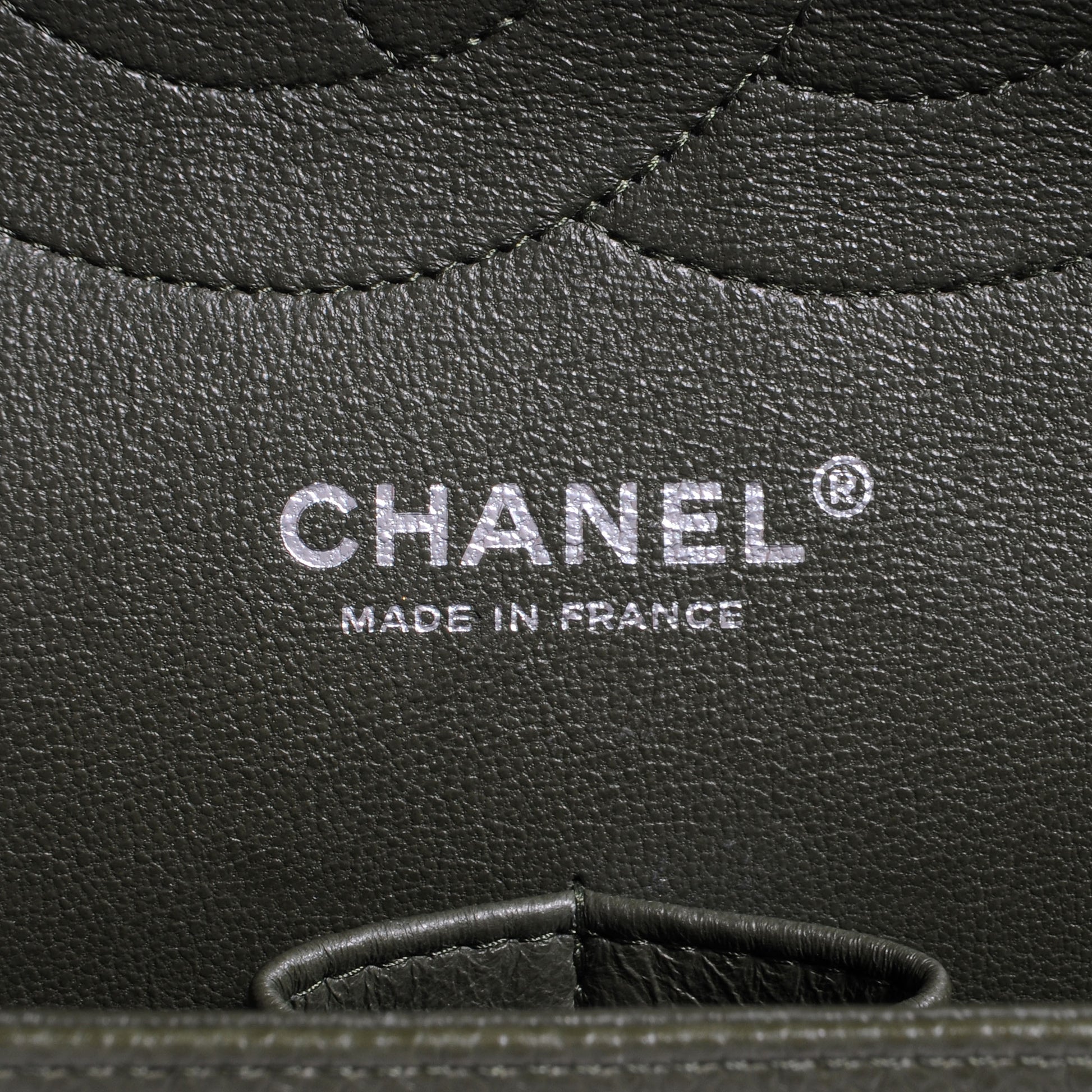 Chanel Caviar Jumbo Double Flap Dark Green 7 of 9