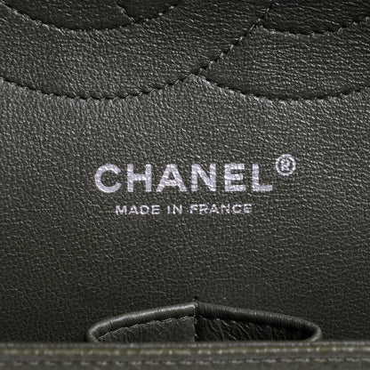 Chanel Caviar Jumbo Double Flap Dark Green 7 of 9